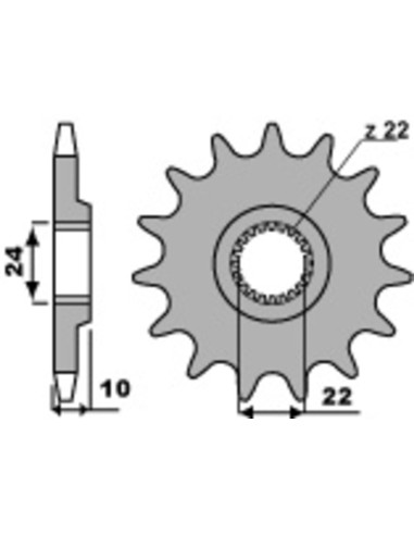 PBR Steel Standard Front Sprocket 402 - 520