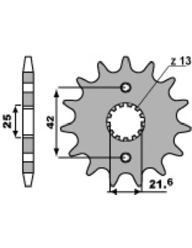 PBR Steel Standard Front Sprocket 513 - 530