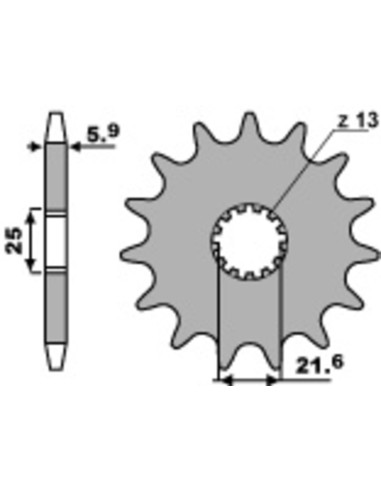 PBR Steel Standard Front Sprocket 565 - 520
