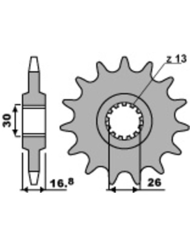 PBR Steel Standard Front Sprocket 347M - 520