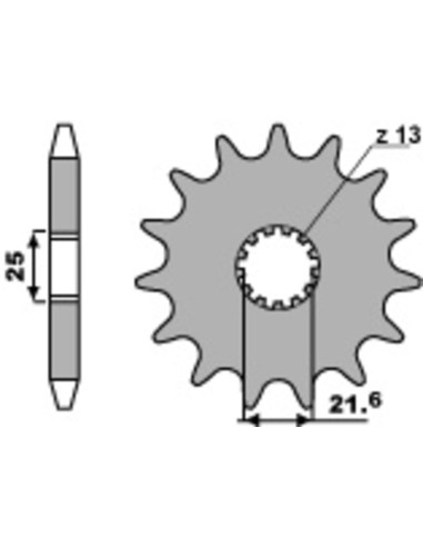 PBR Steel Standard Front Sprocket 518 - 630