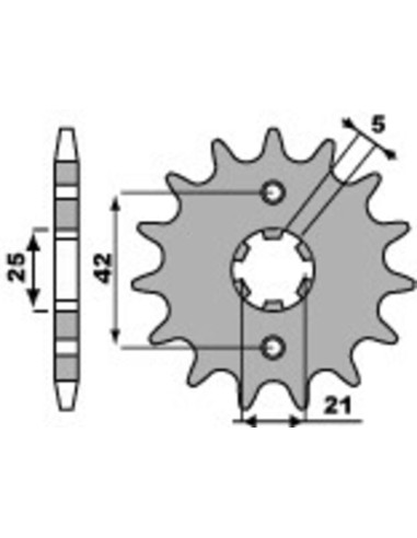 PBR Steel Standard Front Sprocket 572 - 520
