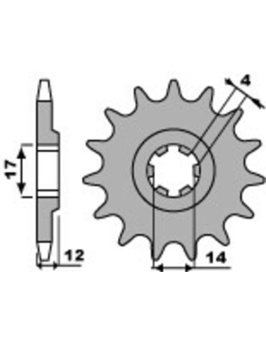 PBR Steel Standard Front Sprocket 2223 - 428