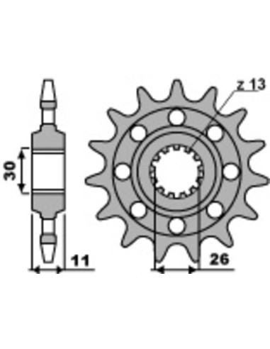 PBR Steel Standard Front Sprocket 579M - 520