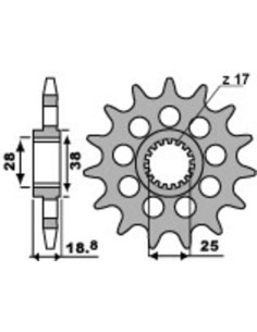 Pinion față standard PBR...