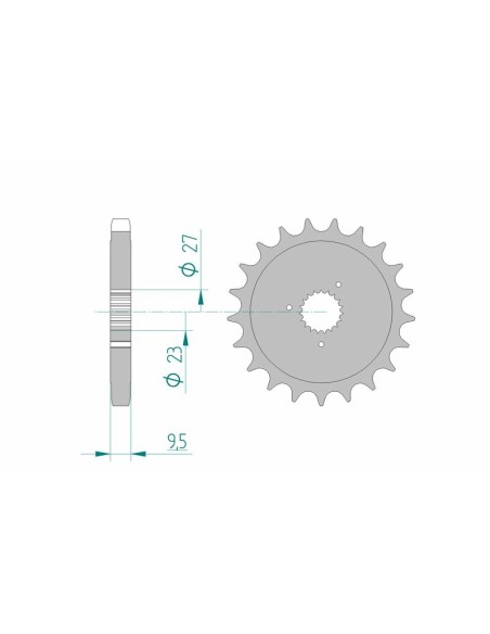 AFAM Steel Standard Front Sprocket 94802 - 530