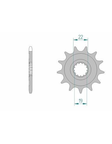 AFAM Steel Standard Front Sprocket 64305 - 520