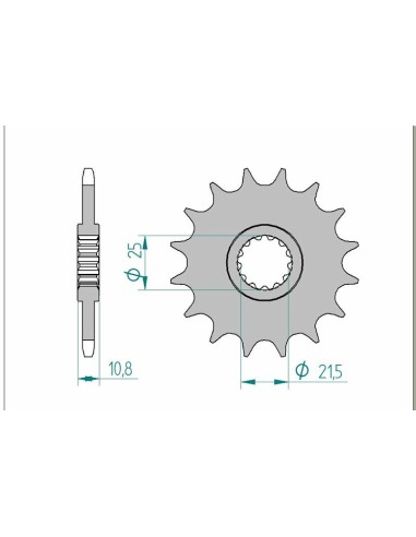 AFAM Steel Standard Front Sprocket 1512 - 520