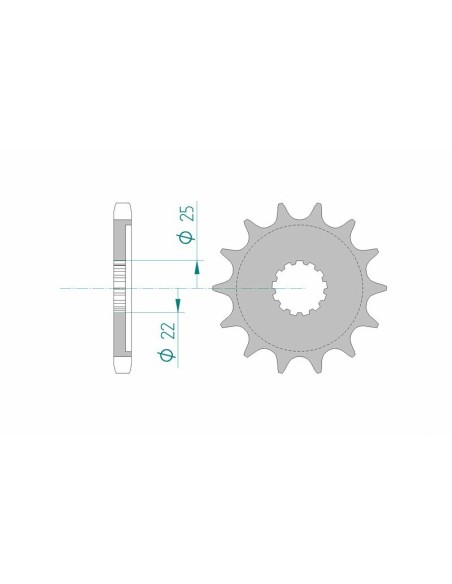 AFAM Steel Standard Front Sprocket 21500 - 530