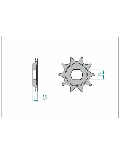 AFAM Steel Standard Front Sprocket 94123 - 420