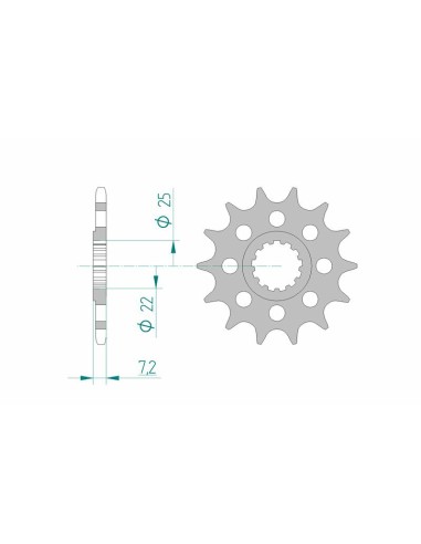 AFAM Steel Standard Front Sprocket 28404 - 520