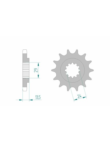 AFAM Steel Standard Front Sprocket 24900 - 530