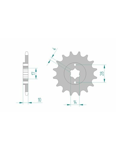 AFAM Steel Standard Front Sprocket 49100 - 420