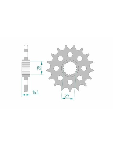 AFAM Steel Standard Front Sprocket 61800 - 525