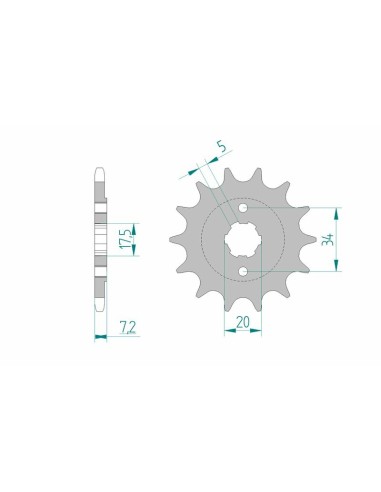 AFAM Steel Standard Front Sprocket 20305 - 520