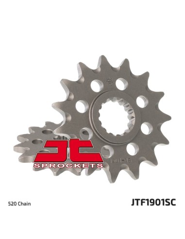 JT SPROCKETS Pinion din oțel cu autocurățare față 1901 - 520