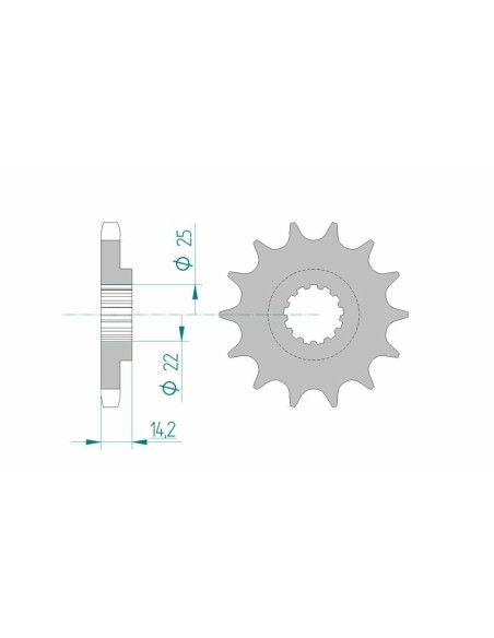 AFAM Steel Standard Front Sprocket 22601 - 630