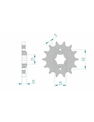 AFAM Steel Standard Front Sprocket 21501 - 530