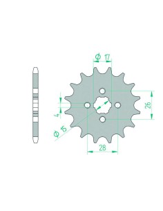 Pinion față standard din...