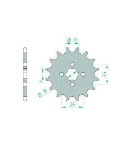 Pinion față standard din...