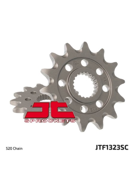 JT SPROCKETS Pinion din oțel cu autocurățare față 1323 - 520