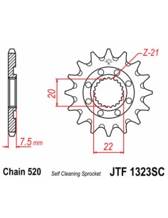 JT SPROCKETS Pinion din... 2