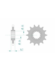 Pinion față standard din...