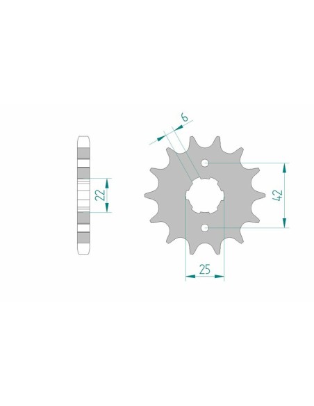 AFAM Steel Standard Front Sprocket 20400 - 530