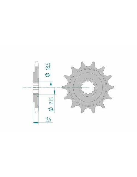 AFAM Steel Standard Front Sprocket 20310 - 520