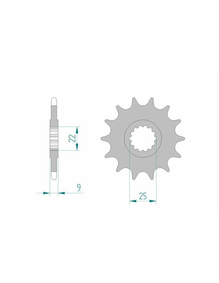 AFAM Steel Standard Front Sprocket 94603 - 520