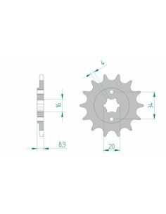 Pinion față standard din...