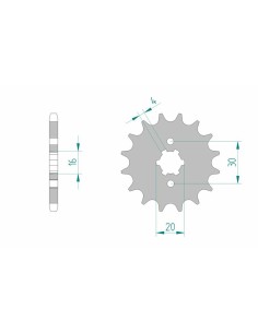 Pinion față standard din...