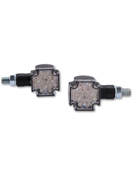 SHIN YO LED Mini Indicators Cross Black Short Handle