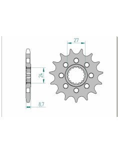 Pinion față standard din...