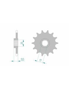 Pinion față standard din...