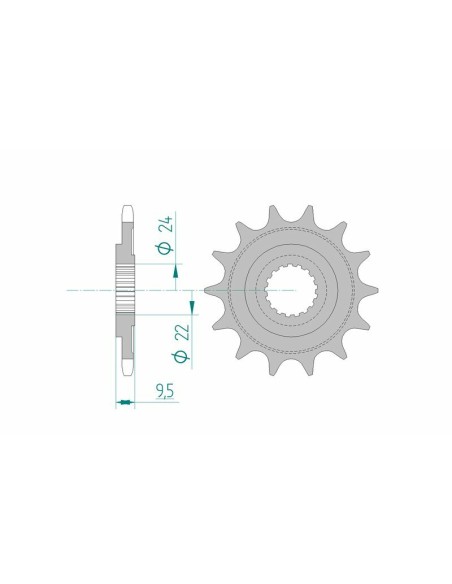 AFAM Steel Self-Cleaning Front Sprocket 20311 - 520