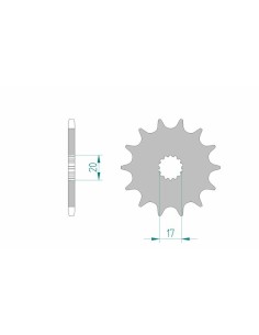 Pinion frontal cu...