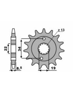 Pinion față standard din...