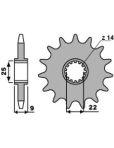 Pinion față standard din...