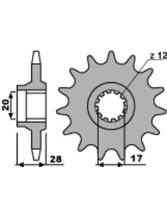 Pinion față standard din...