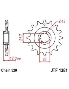 JT SPROCKETS Pinion față... 2