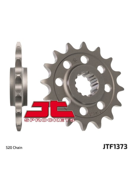JT SPROCKETS Pinion față standard din oțel 1373 - 520