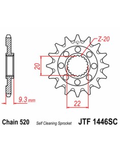 JT SPROCKETS Pinion din... 2