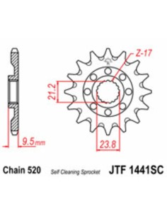 JT SPROCKETS Pinion din... 2