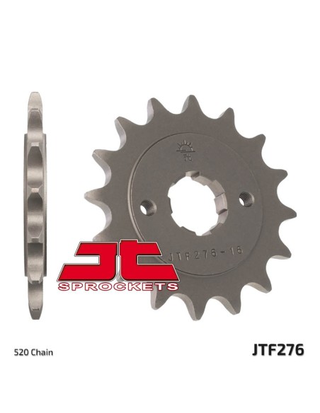 JT SPROCKETS Pinion față standard din oțel 276 - 520