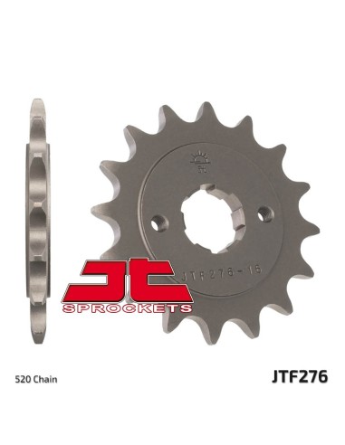 JT SPROCKETS Pinion față standard din oțel 276 - 520