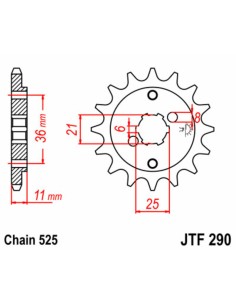 JT SPROCKETS Pinion față... 2