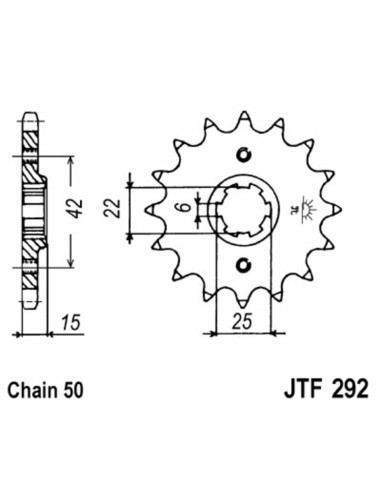 JT SPROCKETS Steel Standard Front...