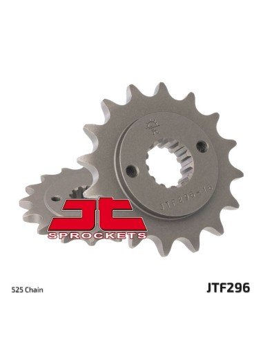 JT SPROCKETS Pinion față standard din oțel 296 - 525