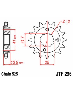 JT SPROCKETS Pinion față... 2